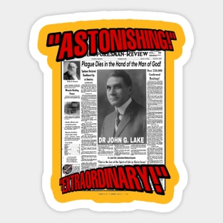 John G. Lake Newspaper Sticker